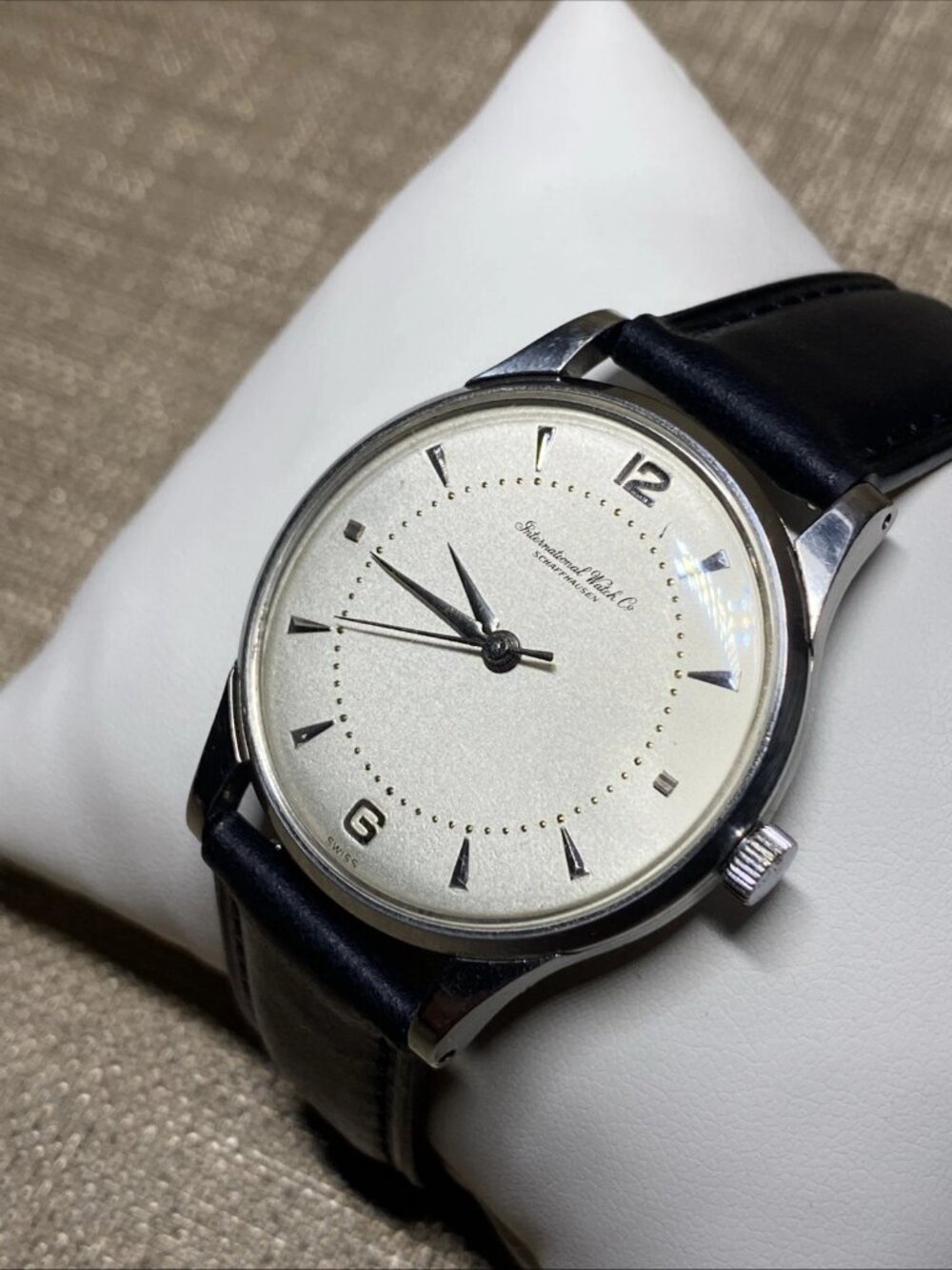 1943 IWC Schaffhausen Cal 83 Oversize 37mm Staybrite Steel WWII Era Watch - Picture 1 of 16
